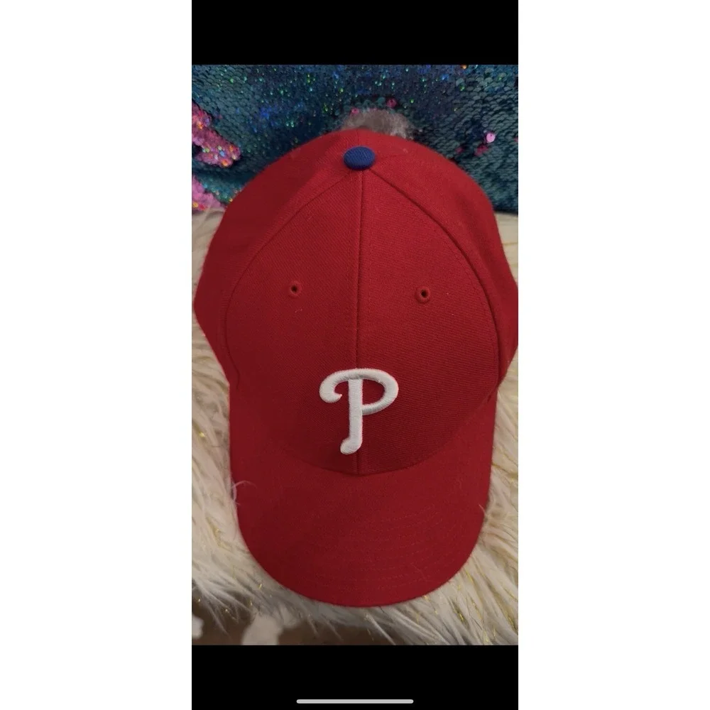Vintage 90s Philadelphia Phillies Hat Cap Snapback OS Twins Enterprise NWT MLB